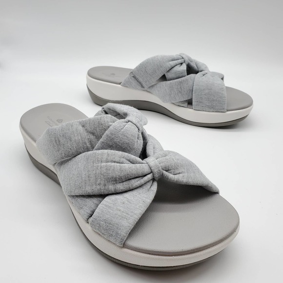 clarks jersey slide sandals